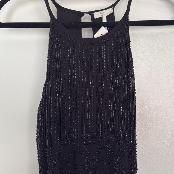 NWT. Joie black beaded Sanibel dress - Picture 7 of 11